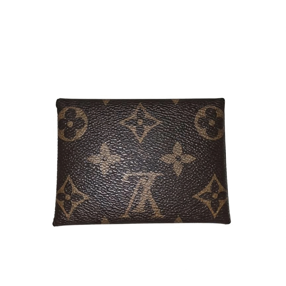 Louis Vuitton Brown and Tan Monogram Card Holder - Picture 2 of 6